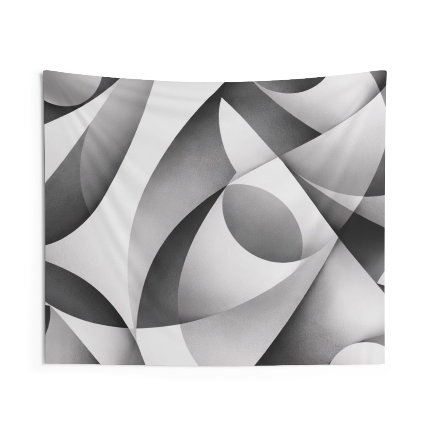 Abstract Monochrome Tapestry — Modern Geometric Wall Art