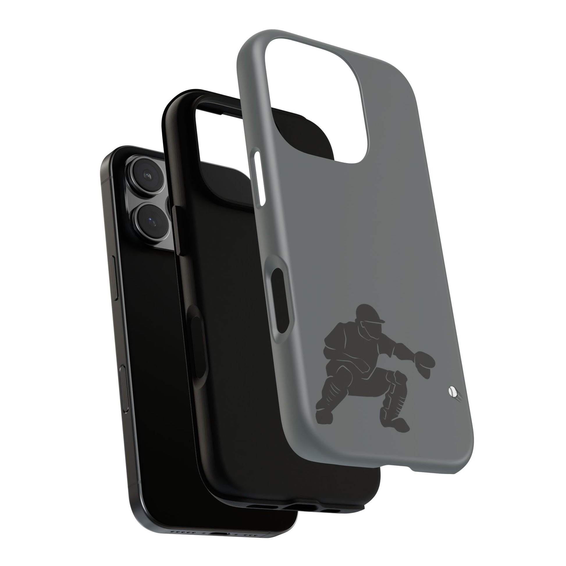Baseball Catcher Phone Case, Sports Phone Accessory, Tough Cases, Gift for Athletes, Sports Fan Merchandise, Unique Design - TRV