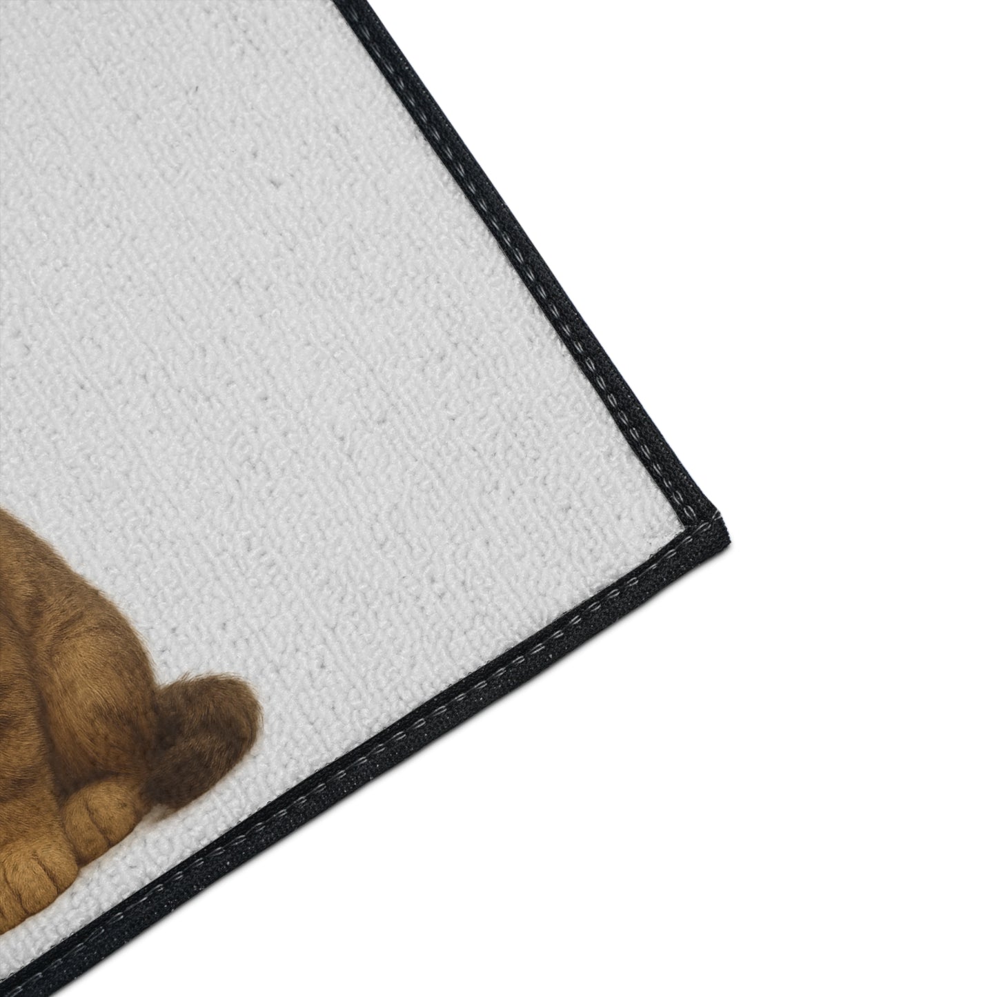 Cute cat-themed heavy-duty floor mat by Printify featuring playful cat design, ideal as a fun gift for cat lovers.