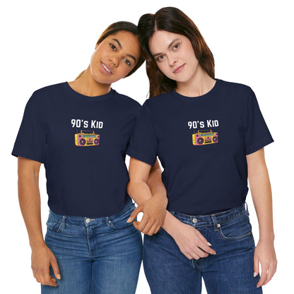 Retro Boombox Tee — 90s Kid Graphic T-Shirt