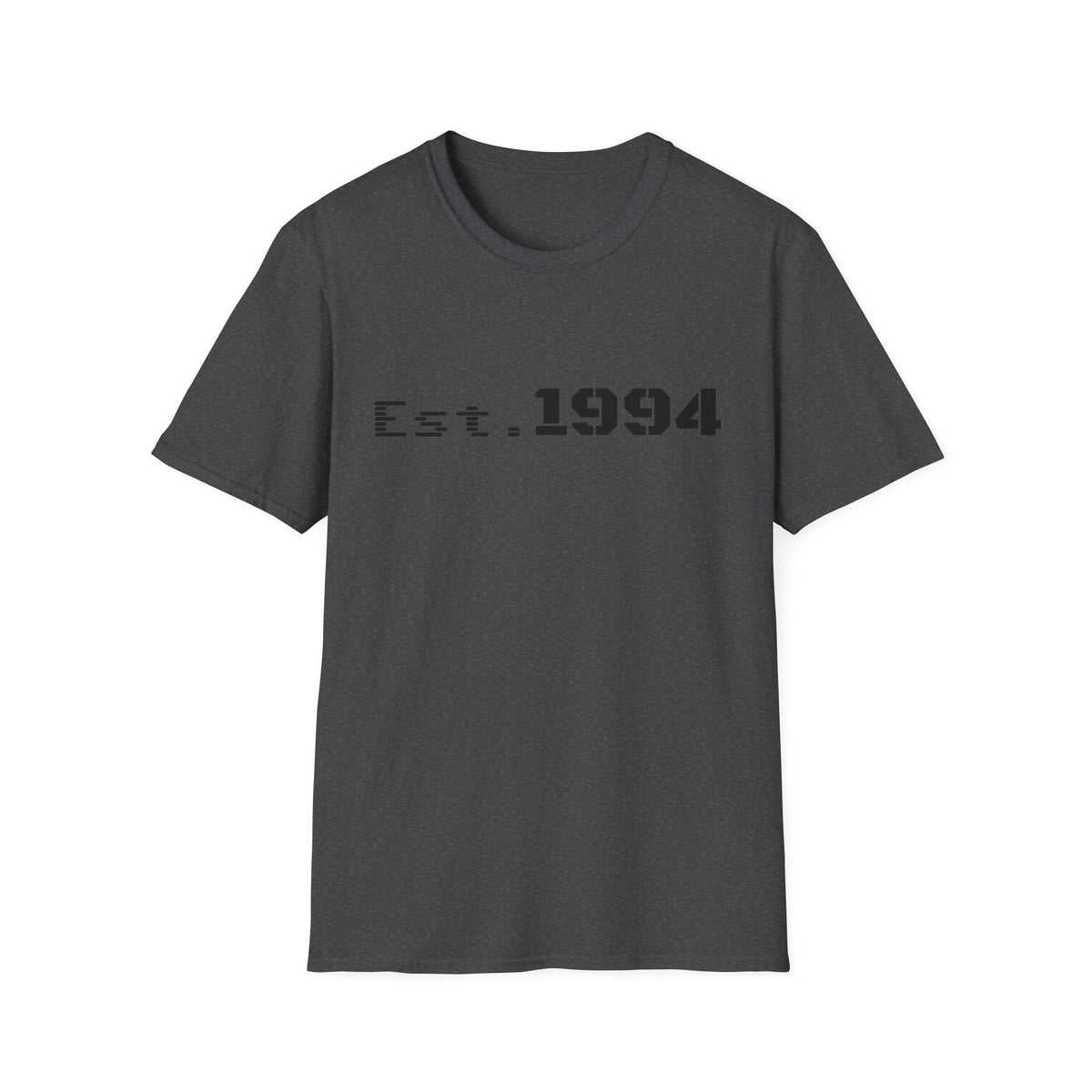 Vintage 1994 Est. graphic T-shirt by Printify featuring retro design and bold text, ideal for casual wear.