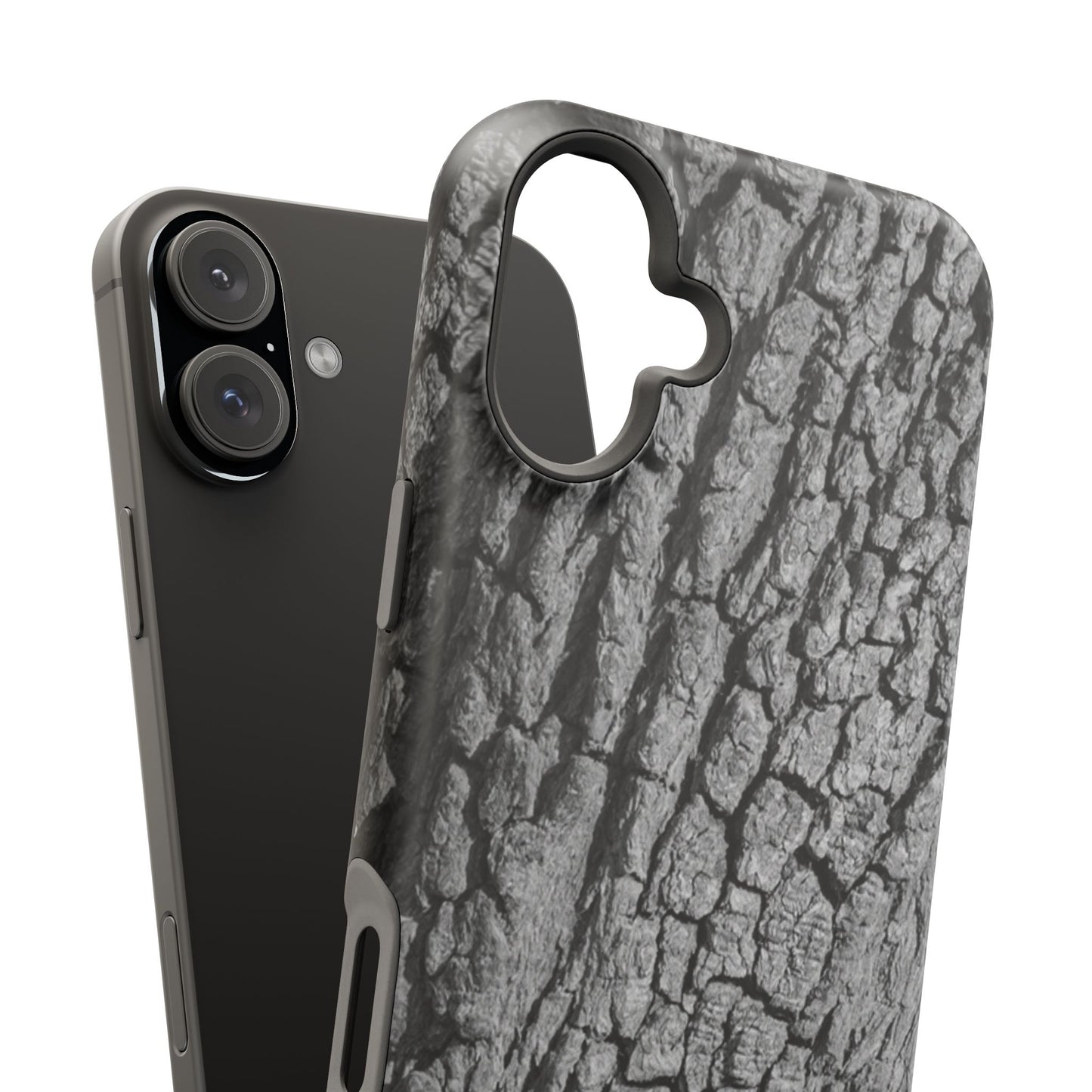 Bark Texture Magnetic Impact Phone Case