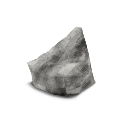 Gray Watercolor Marble Bean Bag Chair Cover | Abstract Tie-Dye