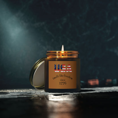 USA Freedom Scented Candles - Smells Like Freedom Since 1776, Home Decor, Patriotic Gifts, Independence Day, Relaxation, Eco-Friendly [...]