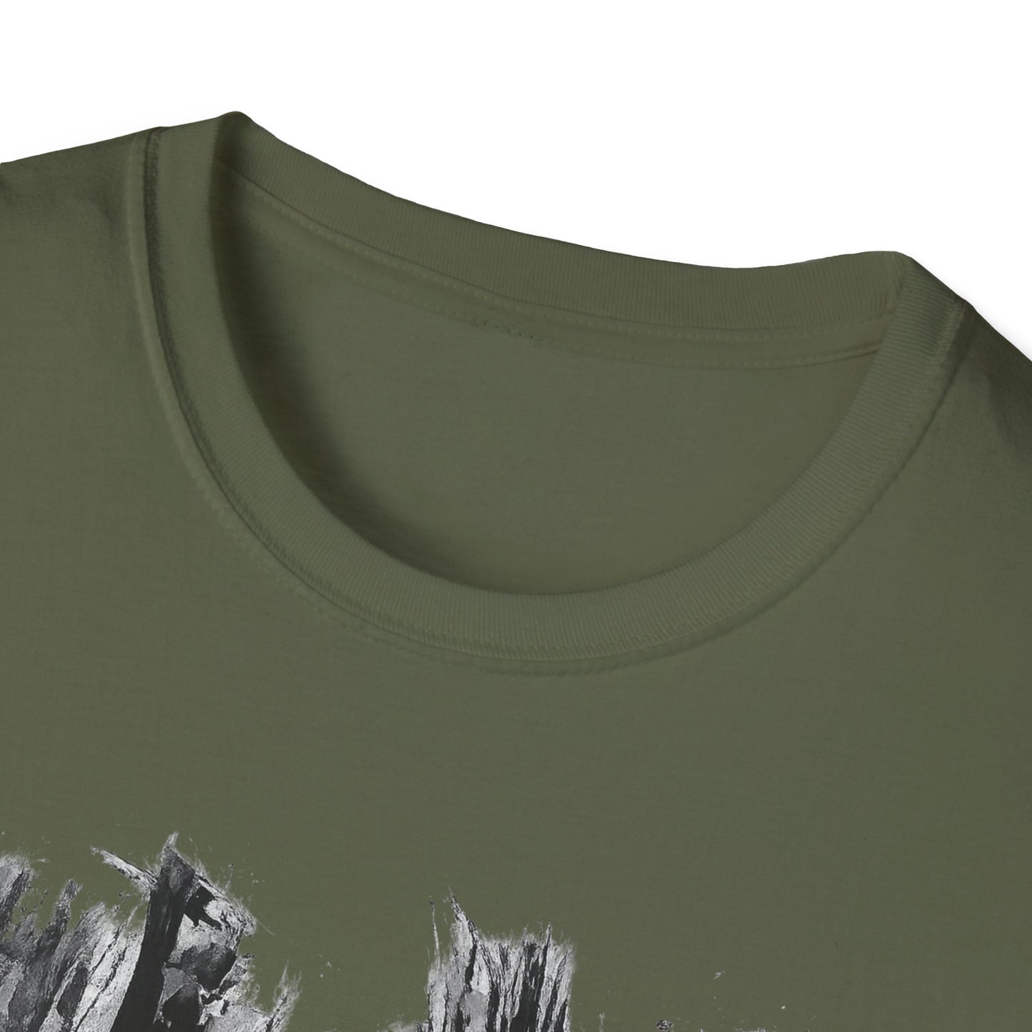 Minimalist Nature-Inspired Unisex Softstyle T-Shirt, Casual Wear, Everyday Style, Gift for Nature Lovers, Eco-Friendly Fashion
