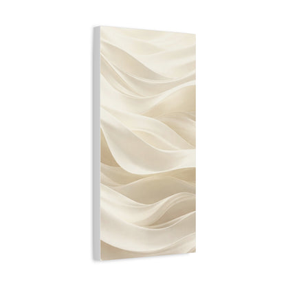 Neutral Abstract Wave Art Matte Canvas