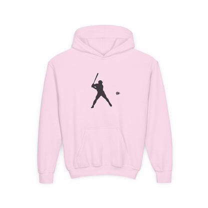 Baseball Themed Youth Hoodie, Sports Sweatshirt, Kids Gift, Youth Apparel, Baseball Fan Gear, Athletic Hoodie
