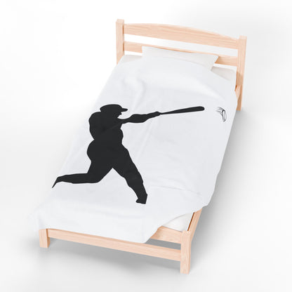 Baseball Velveteen Plush Blanket, Cozy Sports Throw, Soft Blanket for Fans, Great Gift for Baseball Lovers, Home Decor - TRV
