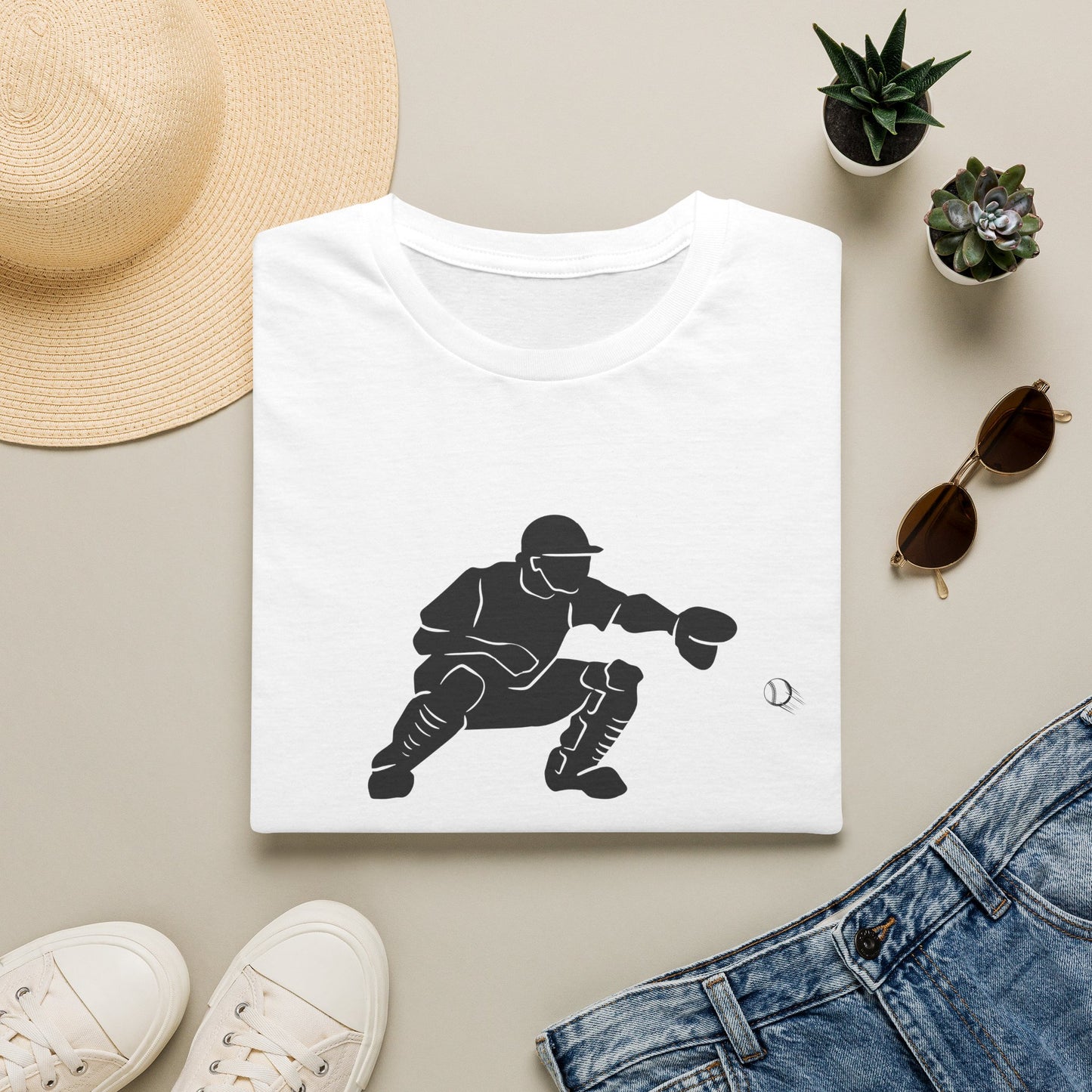 Baseball Catcher Unisex Softstyle T-Shirt, Sports Apparel, Gift for Athletes, Workout Gear, Casual Wear, Special Occasions