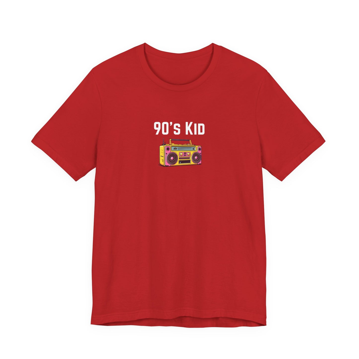 Retro Boombox Tee — 90s Kid Graphic T-Shirt