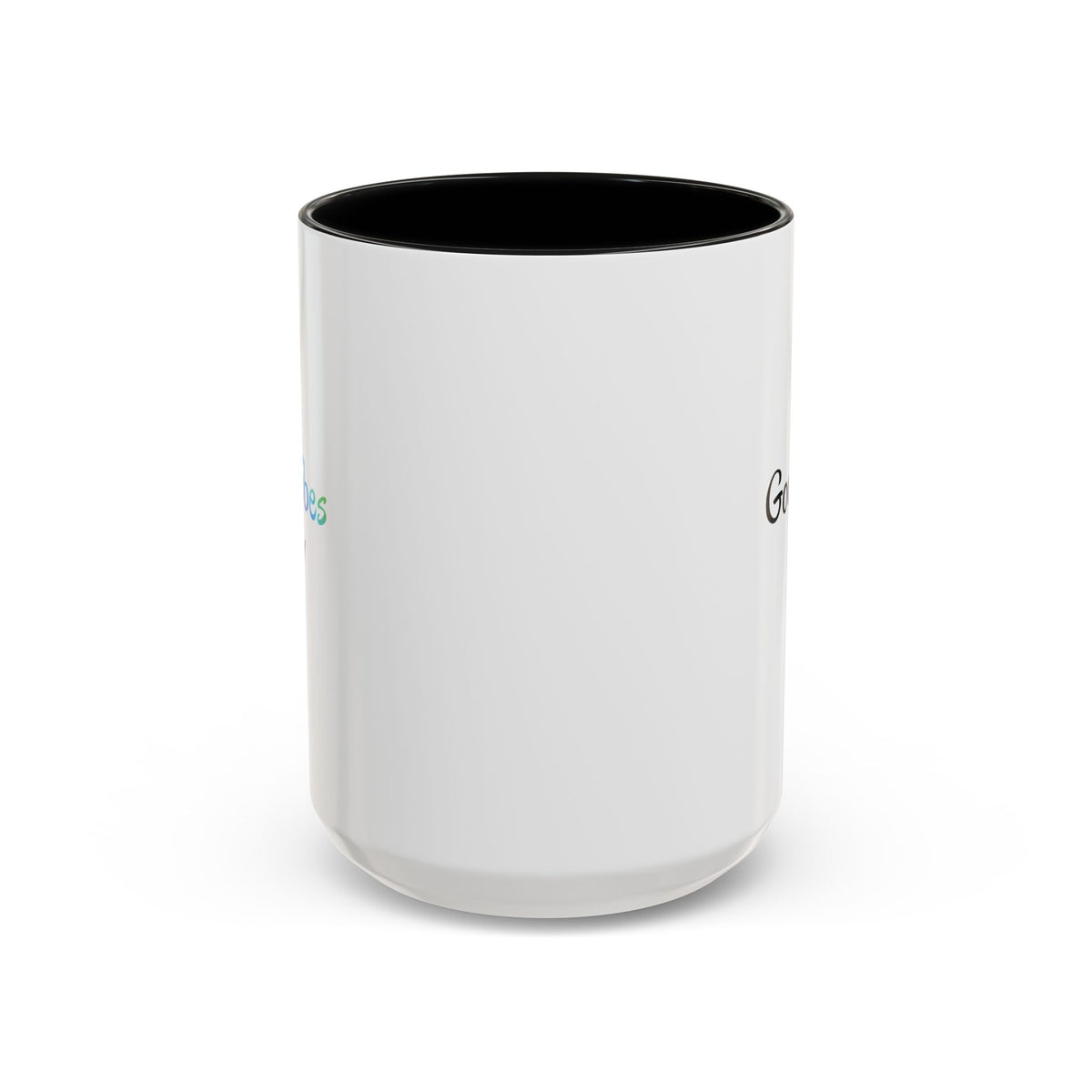 Printify Good Vibes Only accent coffee mug with positive morning quote, ceramic tea cup for inspiring breakfasts and coffee breaks.