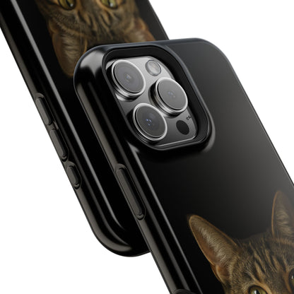 Magnetic Impact-Resistant Phone Case — Realistic Tabby Cat Portrait