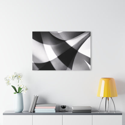 Abstract Black and White Geometric Acrylic Print | Wall Art French Cleat Hanging