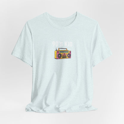Retro Boombox Tee — 90s Kid Graphic T-Shirt
