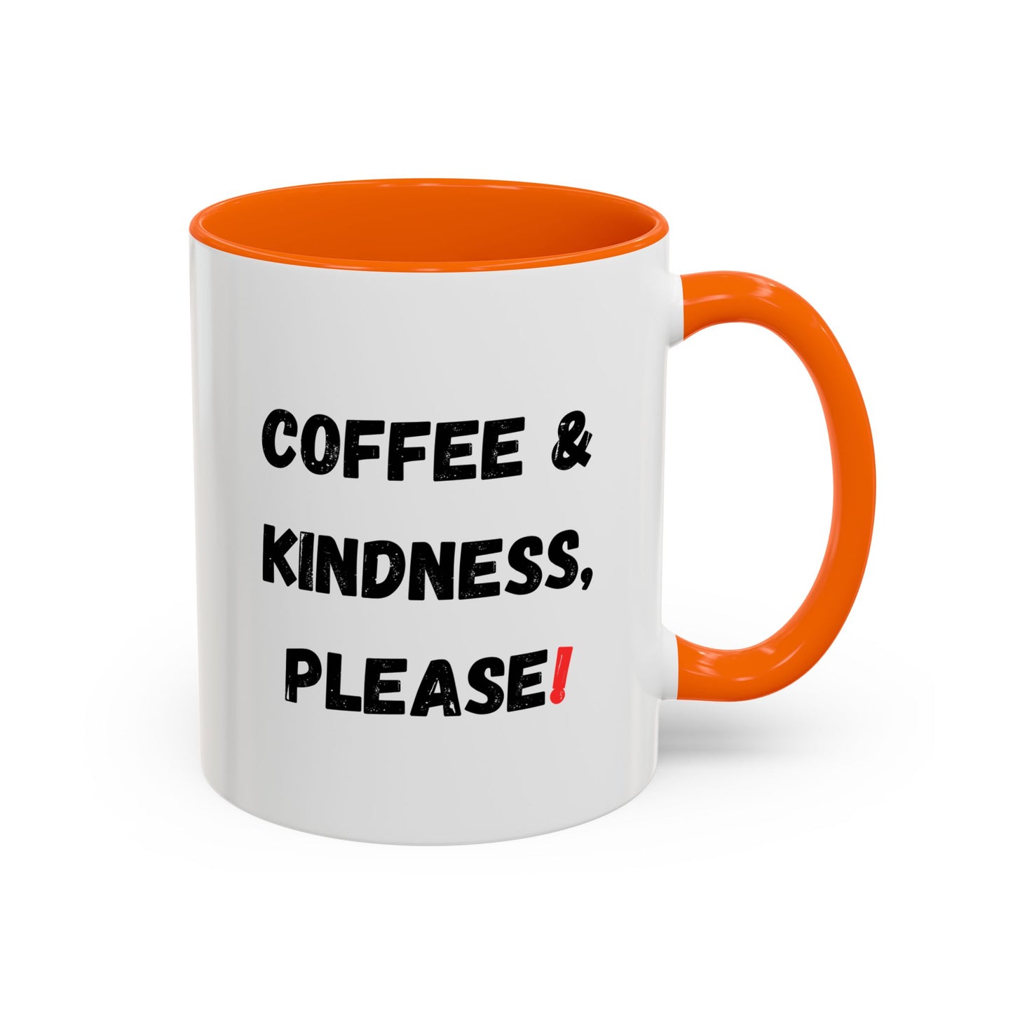 Coffee & Kindness Mug - Inspirational Coffee Cup, Gift for Friends, Office Decor, Encouragement, Morning Motivation