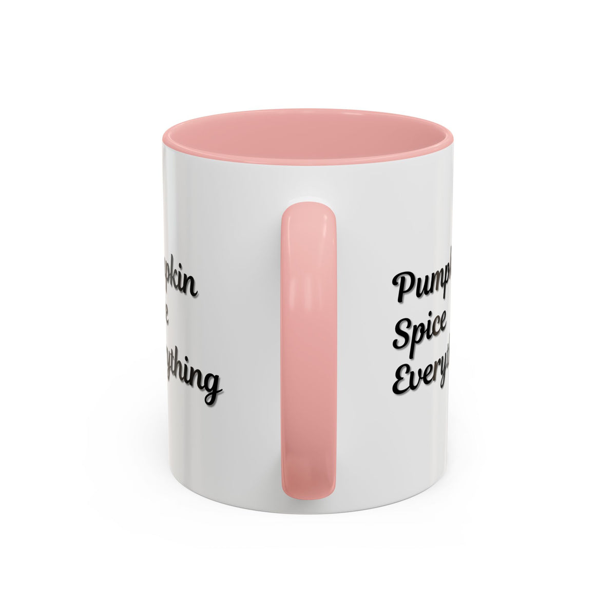Pumpkin Spice Everything accent coffee mug by Printify, fall-themed ceramic cup with orange and pumpkin design, 11oz.