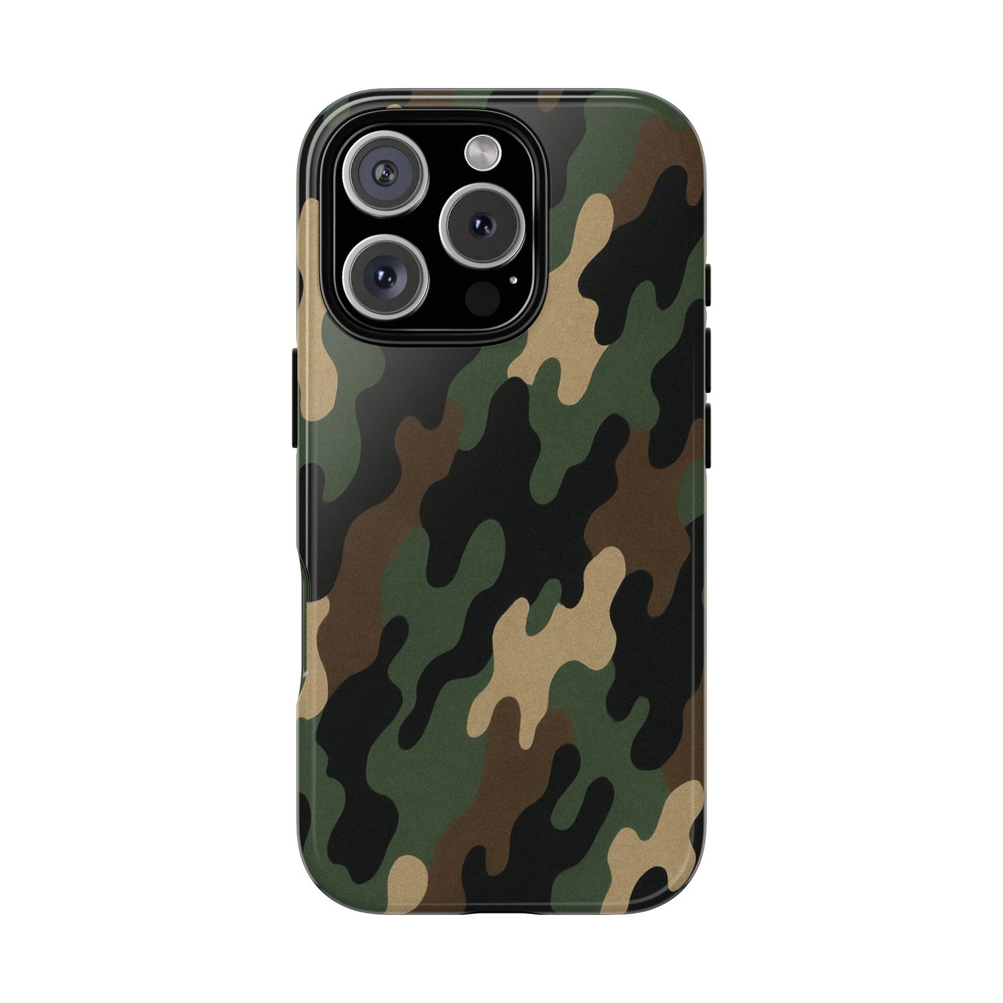 Camouflage tough phone case by Printify, rugged and protective with camo pattern, designed for durable smartphone protection.