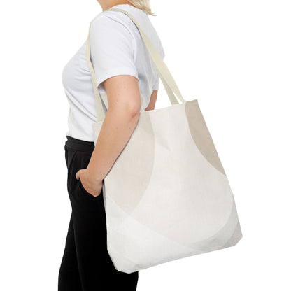 Neutral Abstract Geometric Tote Bag | Minimal Beige Shapes