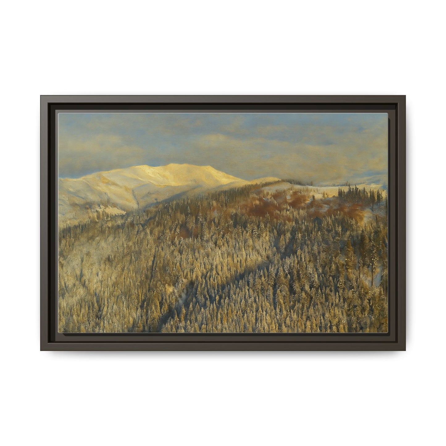 Framed Mountain Canvas Art, Perfect for Home Decor, Nature Wall Art, Gift for Nature Lovers, Cozy Atmosphere - TRV