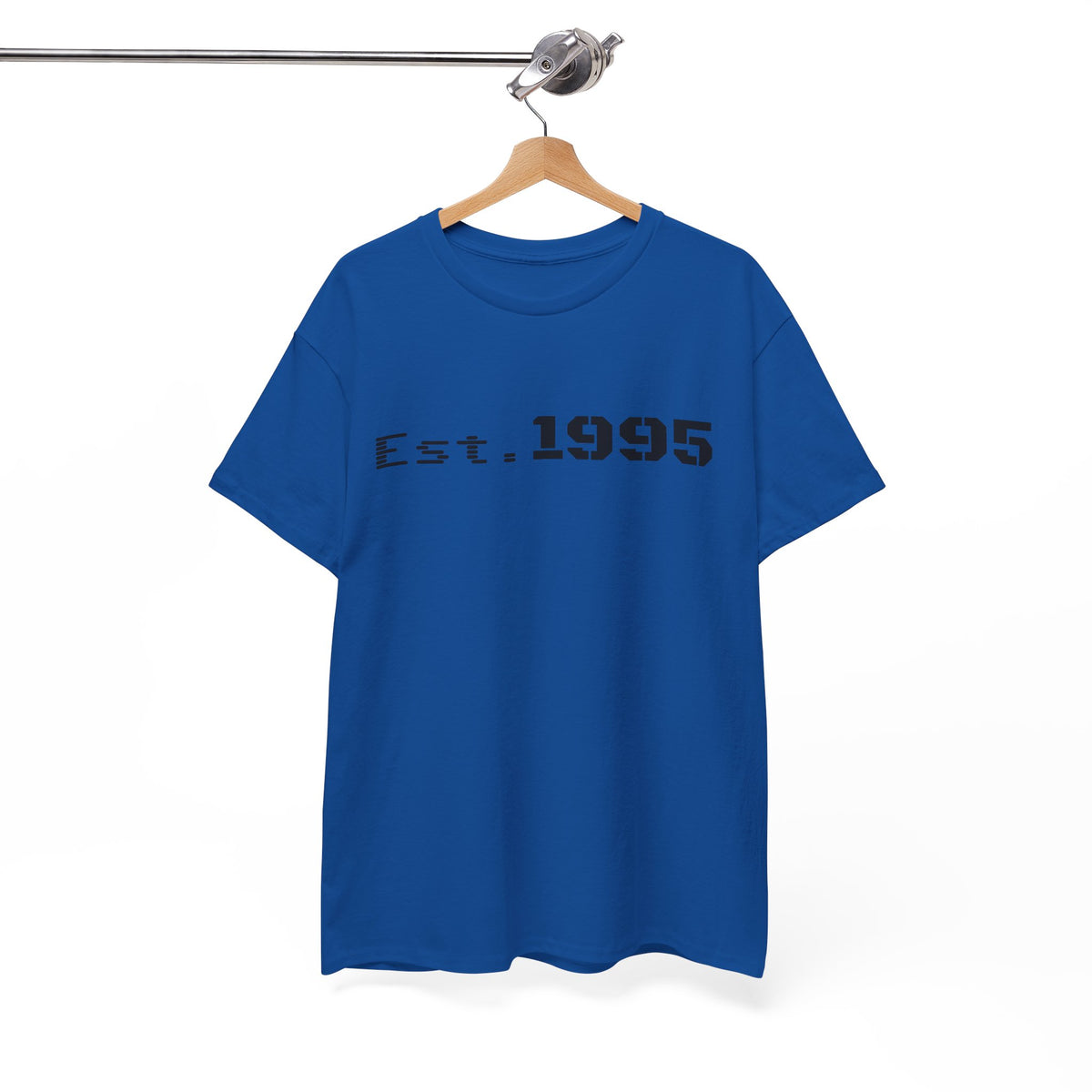 Vintage minimalist Est. 1995 T-shirt by Printify featuring a simple printed design celebrating a 1995 birthday.
