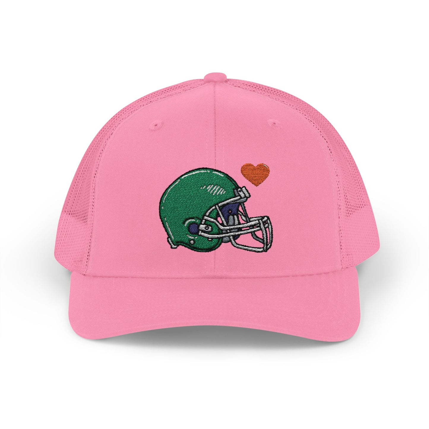 Snapback Trucker Cap with Football Heart Design - Perfect for Sports Fans, Gifts for Gamers, Casual Outings, Tailgating, and Team Spirit - TRV