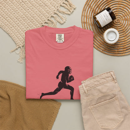 Football Player Graphic Unisex T-Shirt, Casual Sports Tee, Gift for Athletes, Workout Shirt, Everyday Wear, Unique Running Apparel