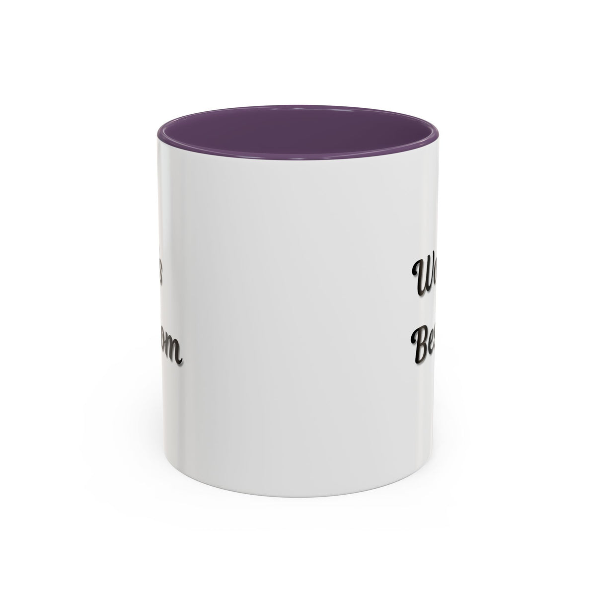 Black-Trim ceramic coffee mug with "World's Best Mom" accent design, perfect for Mother's Day gift from Printify.