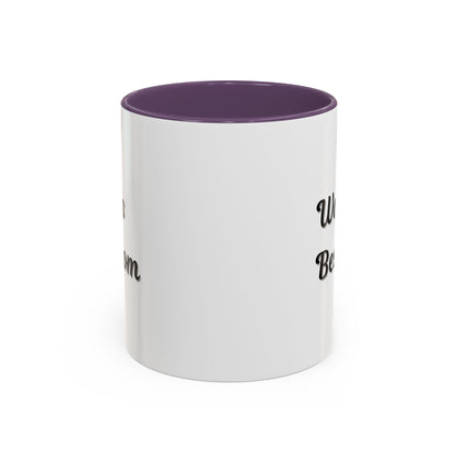 Black-Trim ceramic coffee mug with "World's Best Mom" accent design, perfect for Mother's Day gift from Printify.