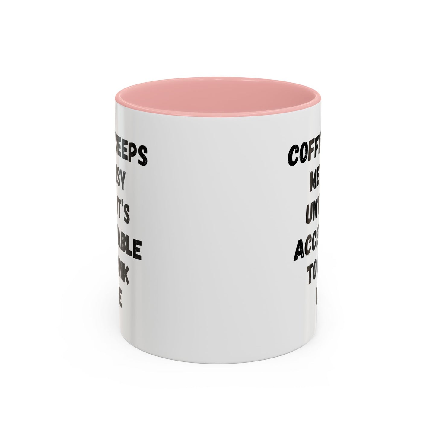Funny Coffee Mug - "Coffee Keeps Me Busy Until It's Acceptable to Drink Wine" - Great for Mornings, Gifts, Office, Relaxation, Home