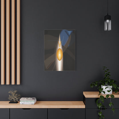 Abstract Geometric Flame Canvas | Matte Stretched Canvas 1.25"