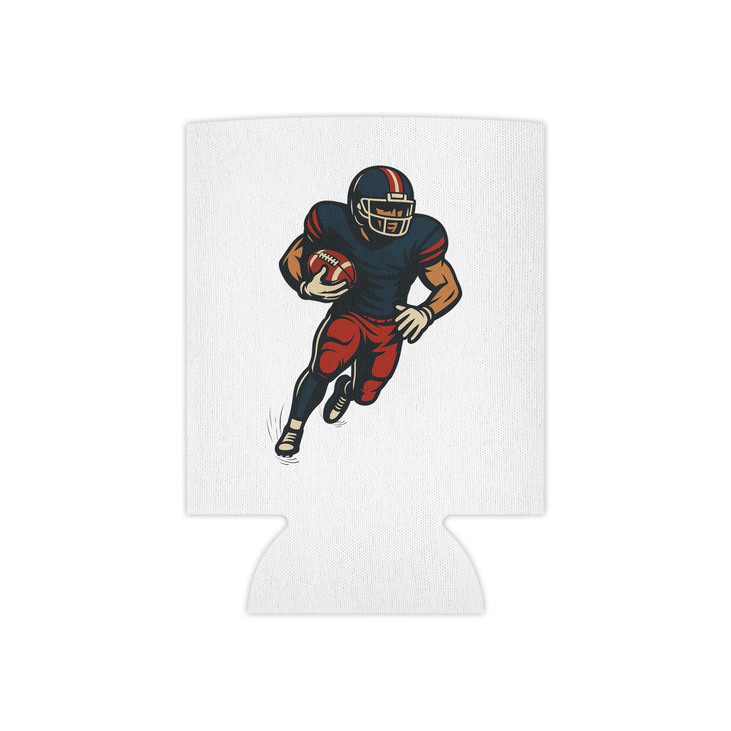 Football Player Can Cooler | Sports Fan Gift, Tailgate Accessories, Game Day Drink Holder, Party Favor, Football Party Decor