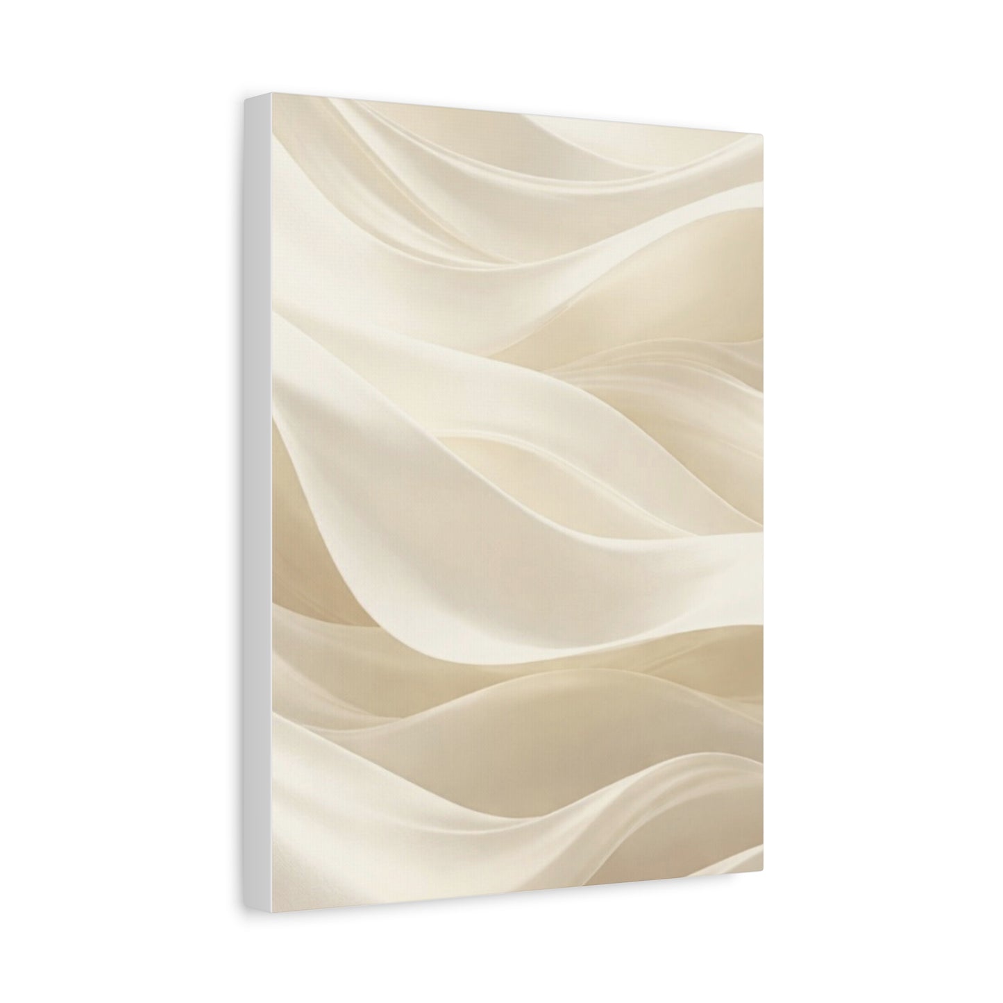 Neutral Abstract Wave Art Matte Canvas
