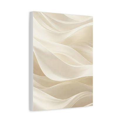 Neutral Abstract Wave Art Matte Canvas