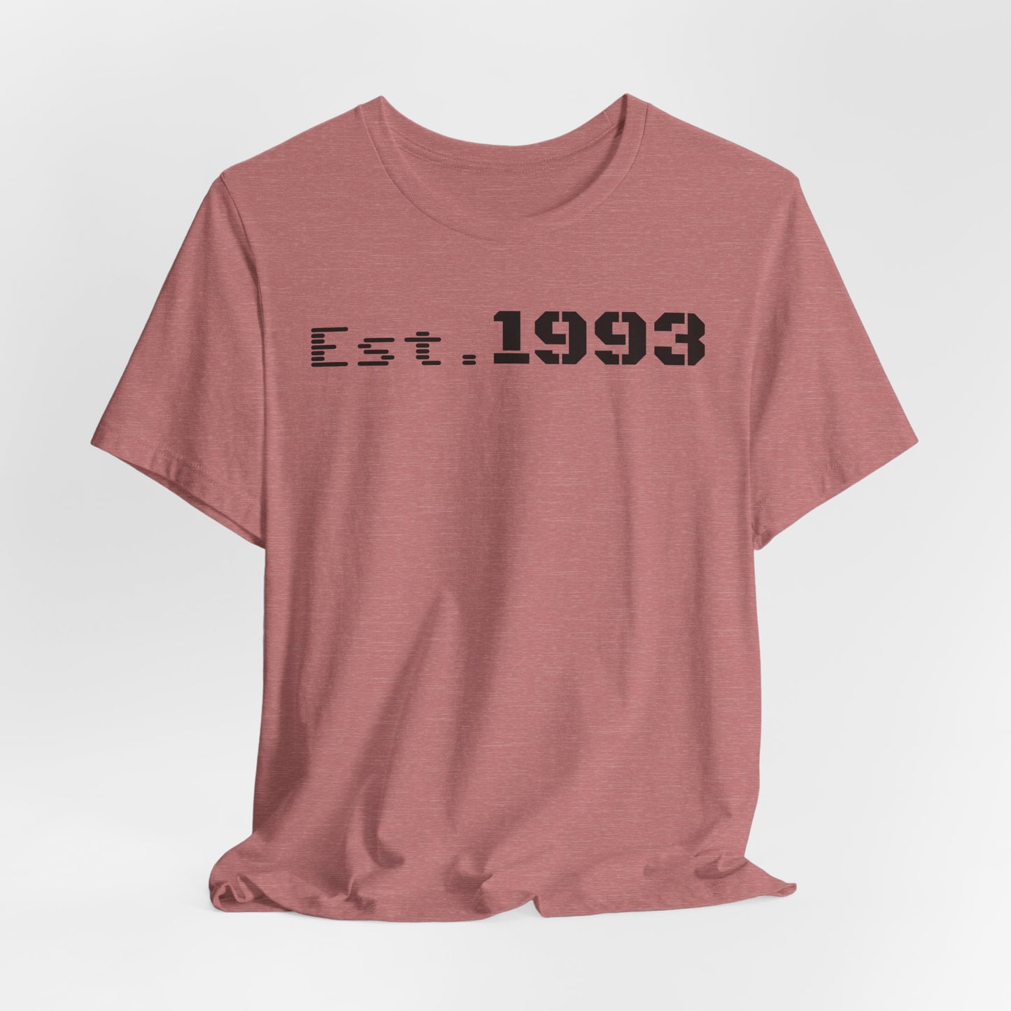 Est. 1993 Unisex Jersey Tee - Vintage Style Shirt, Birthday Gift, Casual Outfit, Celebration Top, Custom Year Shirt