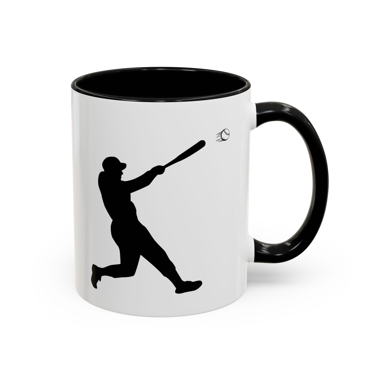 Baseball Player Accent Coffee Mug, Sports Gift, Baseball Lover Mug, Unique Coffee Cup, Personalized Sports Mug - TRV