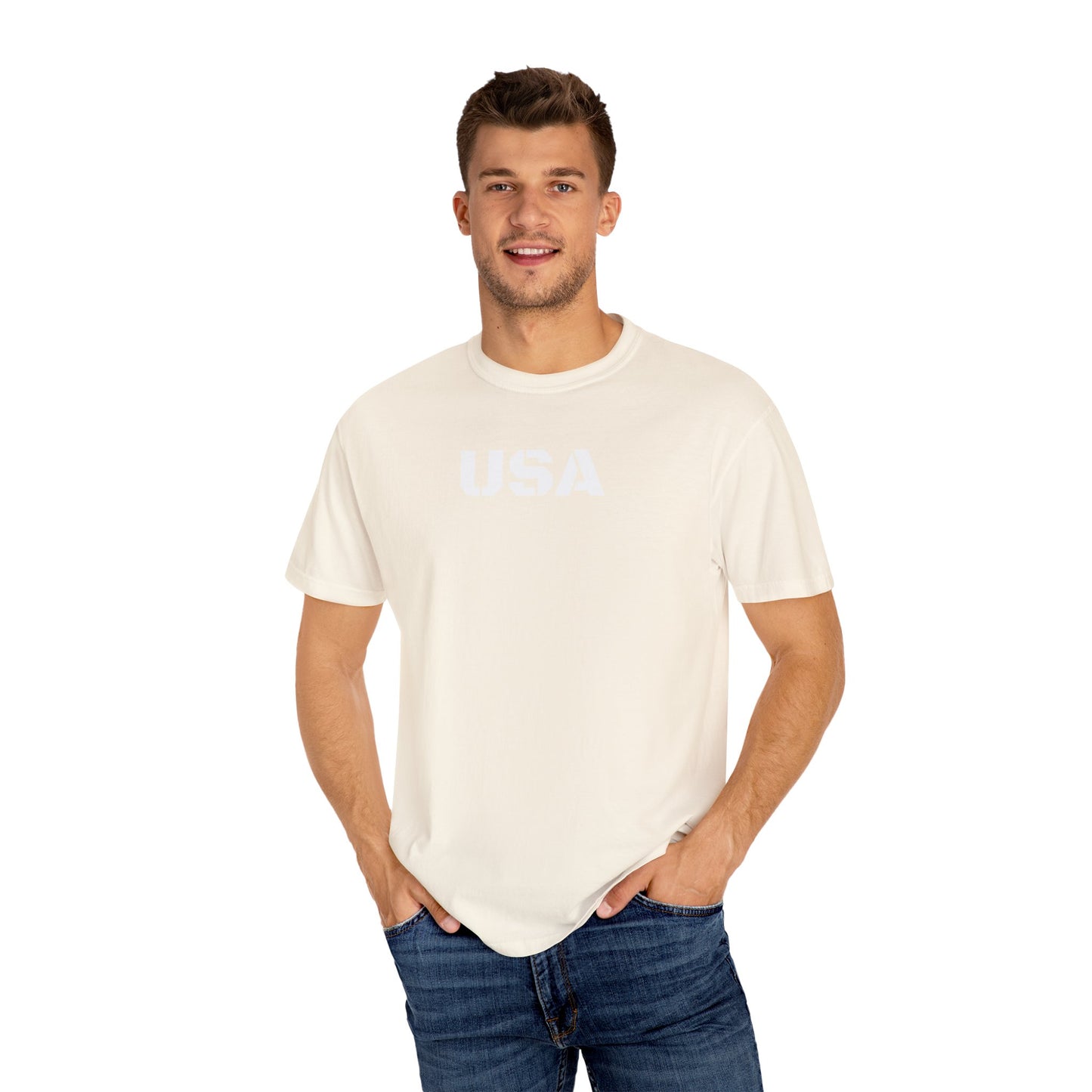 USA Vintage Unisex T-Shirt, Soft Cotton Tee, Casual Wear, Gifts for Her & Him, Summer Essentials, Independence Day Apparel - TRV