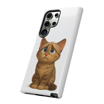 Cute Cat Phone Case, Funny Kitty Case, Animal Lover Gift, Cat Lover Accessory, Unique Cat Design Case, Pet Mom Gift - TRV