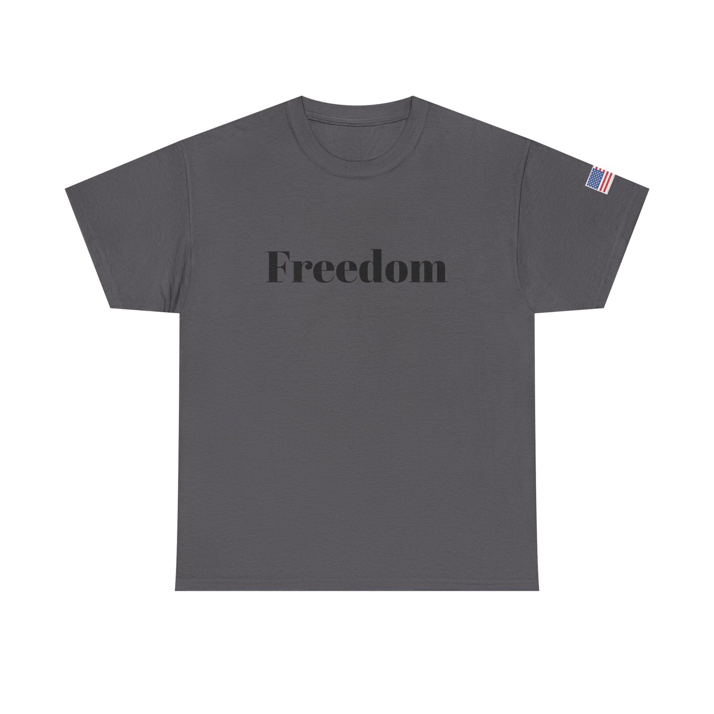 Freedom script tee | T-Shirt, American flag sleeve - TRV