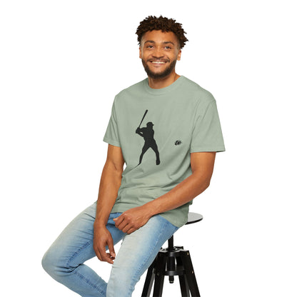 Unisex Baseball Silhouette Tee, Casual Wear, Sports Fan Apparel, Gift for Athletes, Summer Outing Outfit, Soft Cotton Shirt