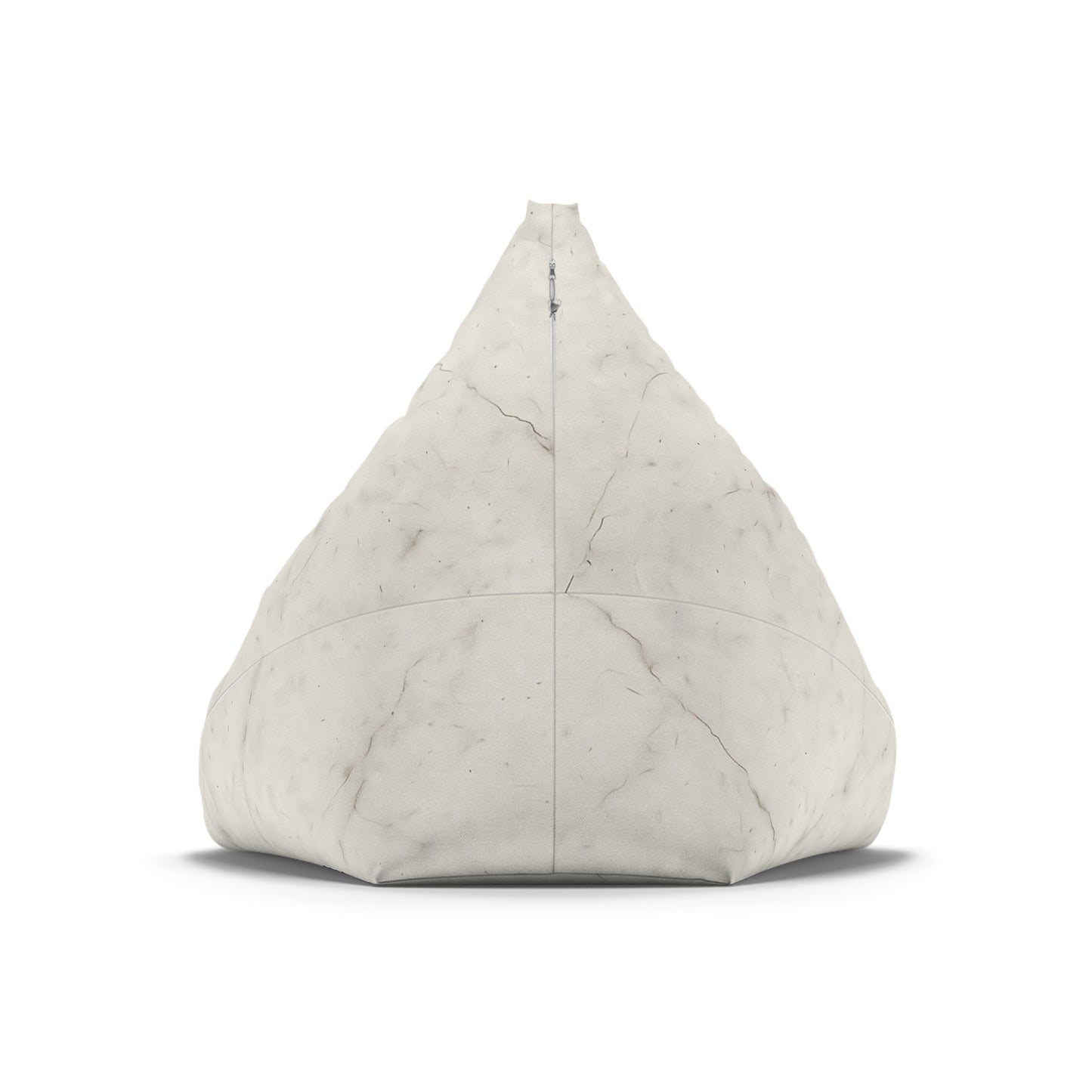 White Marble Pattern Bean Bag Chair Cover | Faux Stone Texture