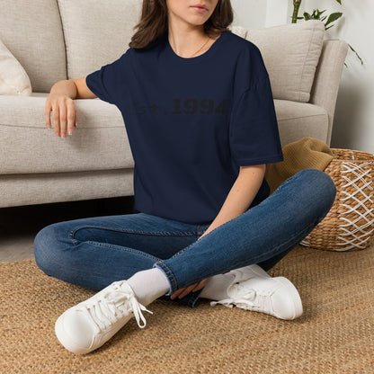 Vintage 1994 Est. graphic T-shirt by Printify featuring retro design and bold printed text on soft cotton fabric.