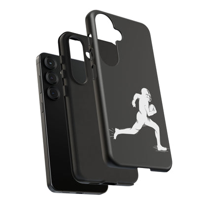 Football Player Phone Case, Tough Cases, Sports Phone Cover, Gift for Athletes, iPhone & Samsung Accessories, Running Player Design - TRV