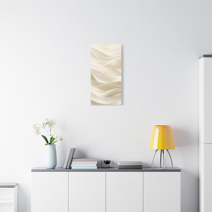 Neutral Abstract Wave Art Matte Canvas