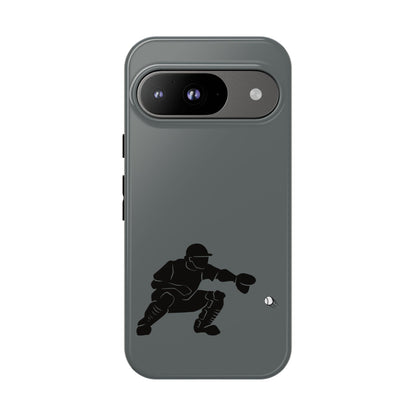 Printify baseball catcher phone case, durable protective cover with baseball glove and ball design for smartphones
