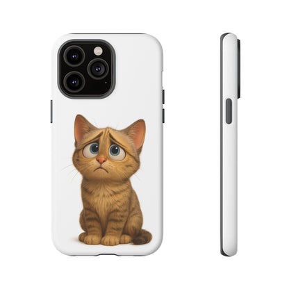 Cute Cat Phone Case, Funny Kitty Case, Animal Lover Gift, Cat Lover Accessory, Unique Cat Design Case, Pet Mom Gift - TRV