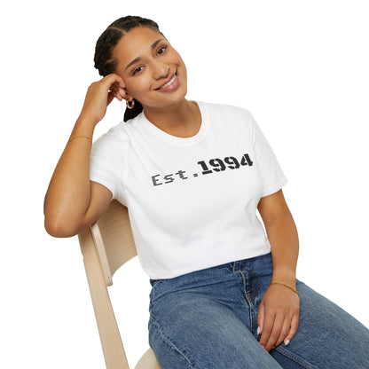 Est. 1994 Unisex Softstyle T-Shirt, Vintage Tee for Birthdays, Retro Gift, Casual Wear, Trendy Soft Shirt
