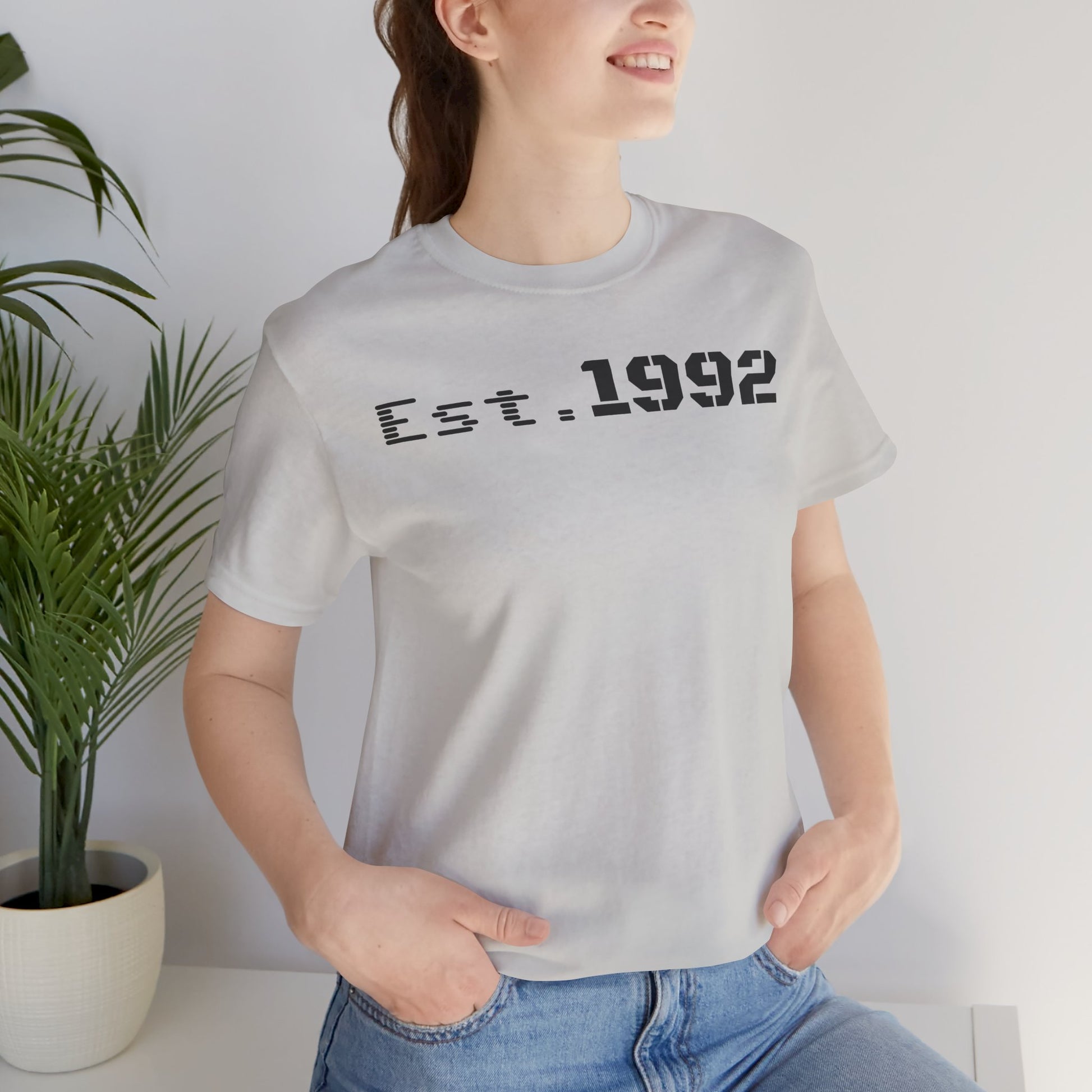 Est. 1992 Unisex Jersey Tee - Retro Birthday Gift, Casual Wear, Cool Vintage T-Shirt, Gift for Him, Gift for Her - TRV