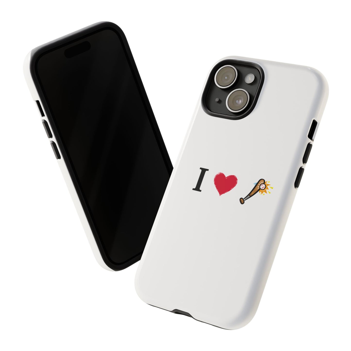 I Love Baseball Vibe Phone Case - Tough Cases for Sports Lovers, Gifts for Athletes, Fun Accessories, iPhone and Android Compatible - TRV