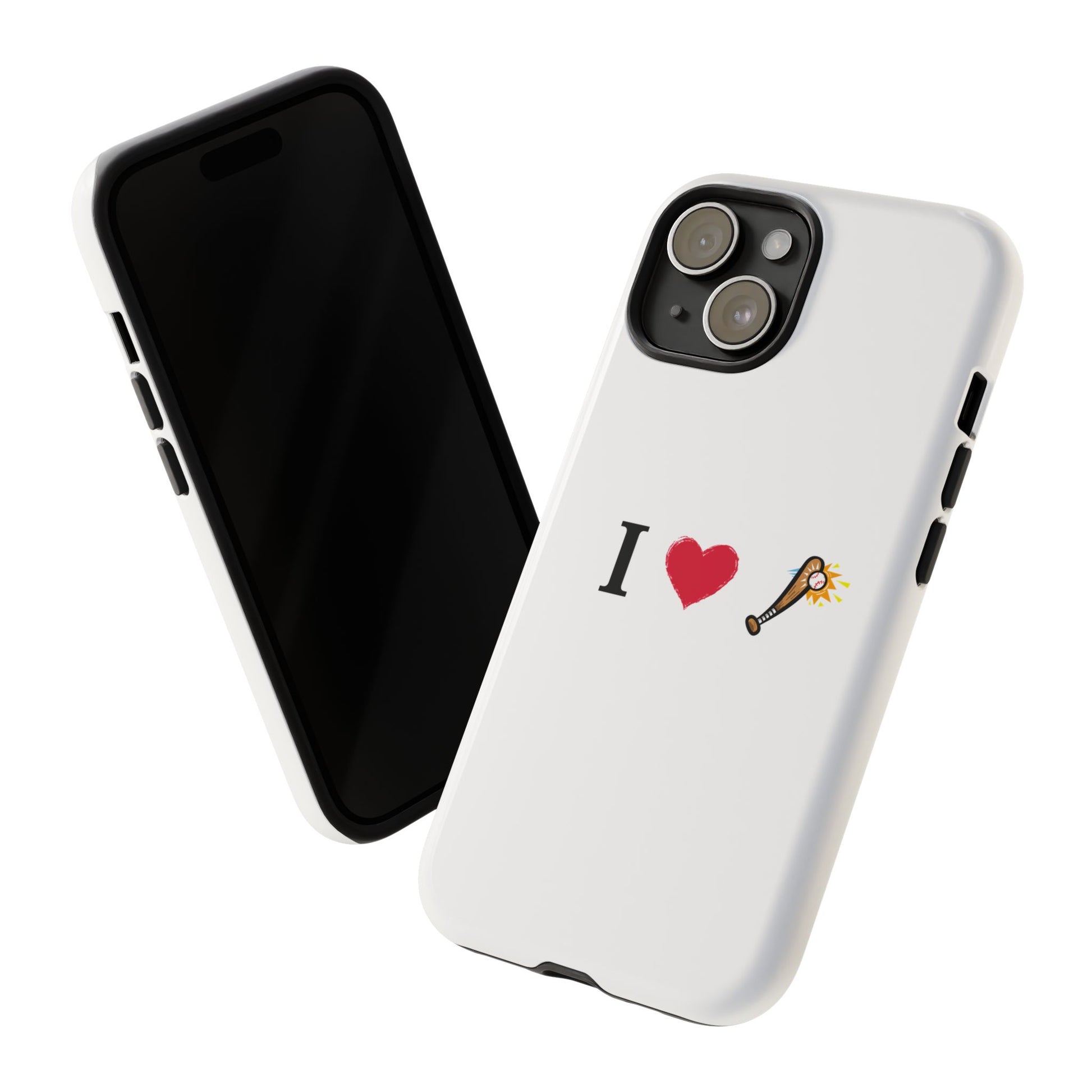I Love Baseball Vibe Phone Case - Tough Cases for Sports Lovers, Gifts for Athletes, Fun Accessories, iPhone and Android Compatible - TRV