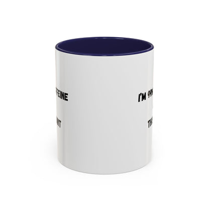 I'm 99% Caffeine Coffee Mug - Funny Gift for Coffee Lovers, Black Accent Mug, Office Humor, Caffeine Addict, Birthday Gift